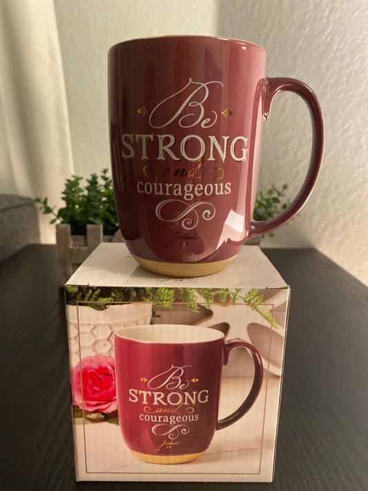 Coffee Mug Joshua 1:9 Red